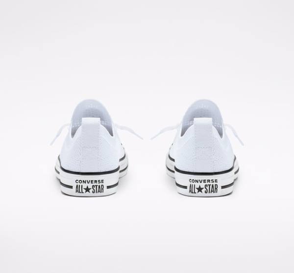 Converse Chuck Taylor All Star Shoreline Knit Slip Low Tops Shoes White / Black / White | CV-639YIS