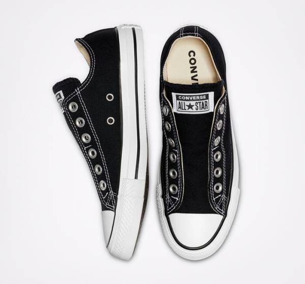 Converse Chuck Taylor All Star Slip Low Tops Shoes Black / White | CV-126OGA