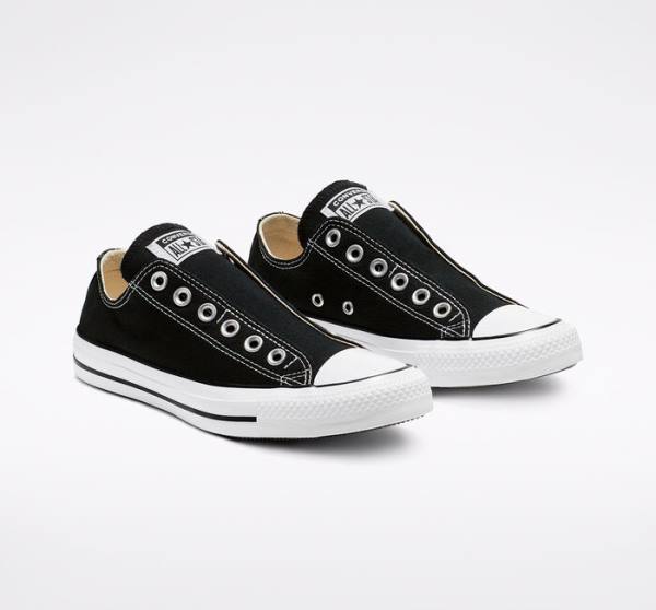 Converse Chuck Taylor All Star Slip Low Tops Shoes Black / White | CV-126OGA