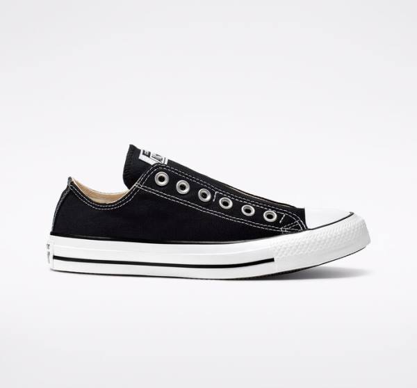 Converse Chuck Taylor All Star Slip Low Tops Shoes Black / White | CV-126OGA