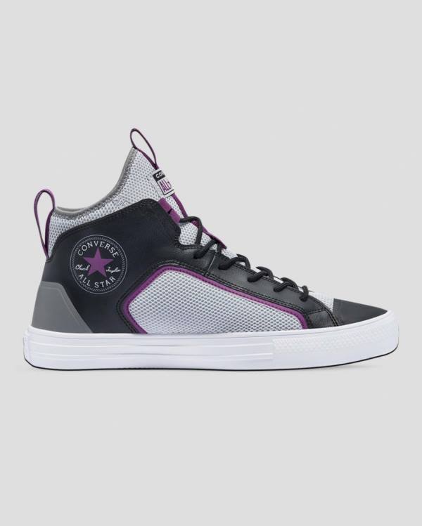 Converse Chuck Taylor All Star Ultra Dramatic Nights High Tops Shoes Grey Black | CV-412FYZ