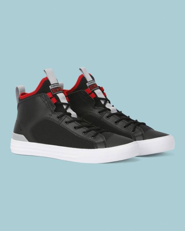 Converse Chuck Taylor All Star Ultra Synthetic Leather High Tops Shoes Black | CV-031XCJ