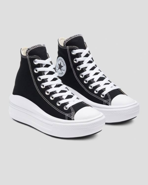 Converse Chuck Taylor Move Platform High Tops Shoes Black | CV-821SFL