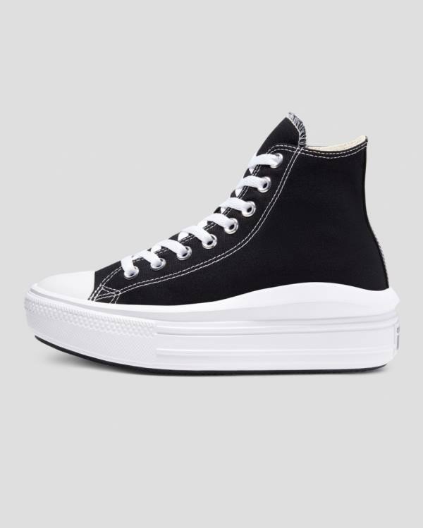 Converse Chuck Taylor Move Platform High Tops Shoes Black | CV-821SFL