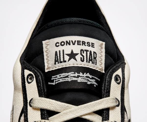 Converse Joshua Vides Pro Leather Low Tops Shoes Beige White / Black | CV-475TBJ