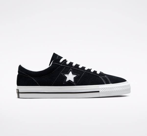 Converse One Star Low Tops Shoes Black / White | CV-759VGE