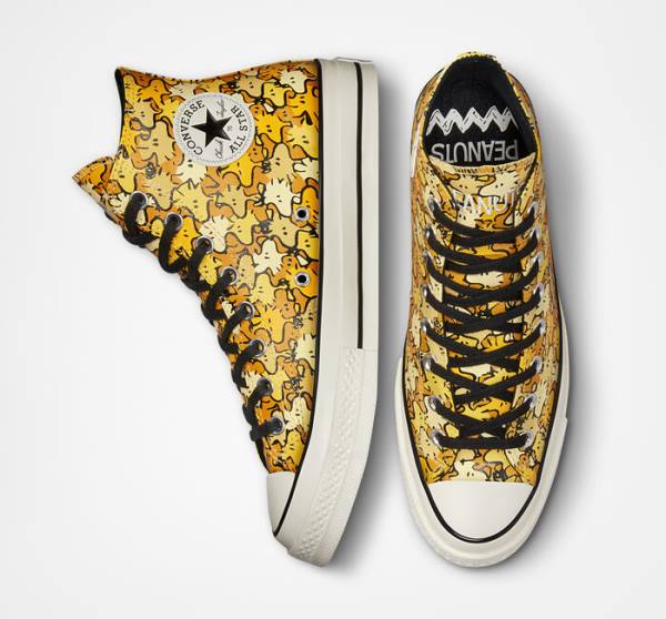 Converse Peanuts Chuck 70 High Tops Shoes Yellow / Gold | CV-873YPU