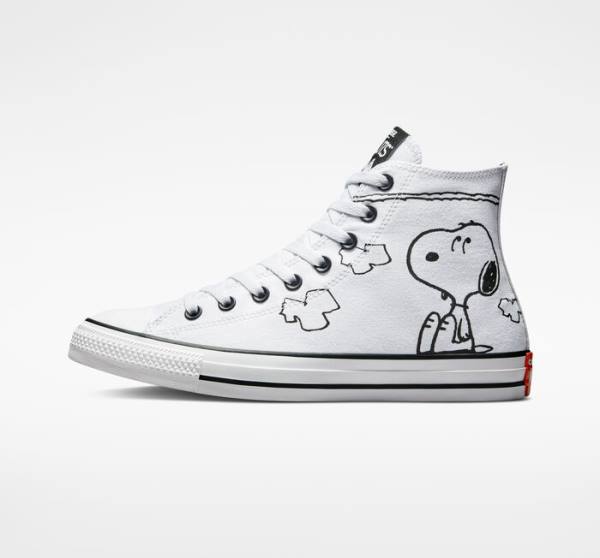 Converse Peanuts Chuck Taylor All Star High Tops Shoes White / Black / Red | CV-326AIT