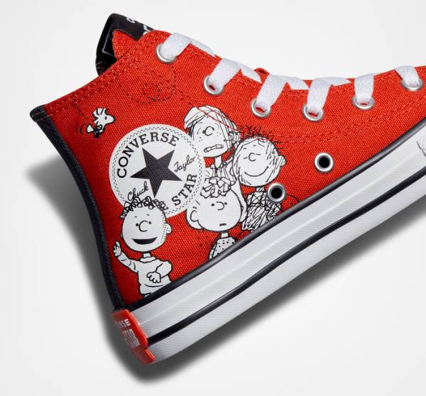 Converse Peanuts Chuck Taylor All Star High Tops Shoes Red / Black / White | CV-682SIU