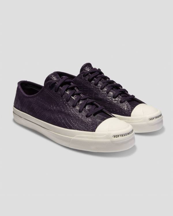 Converse Pop Trading Co Jack Purcell Pro Low Tops Shoes Purple Black | CV-213ZJP