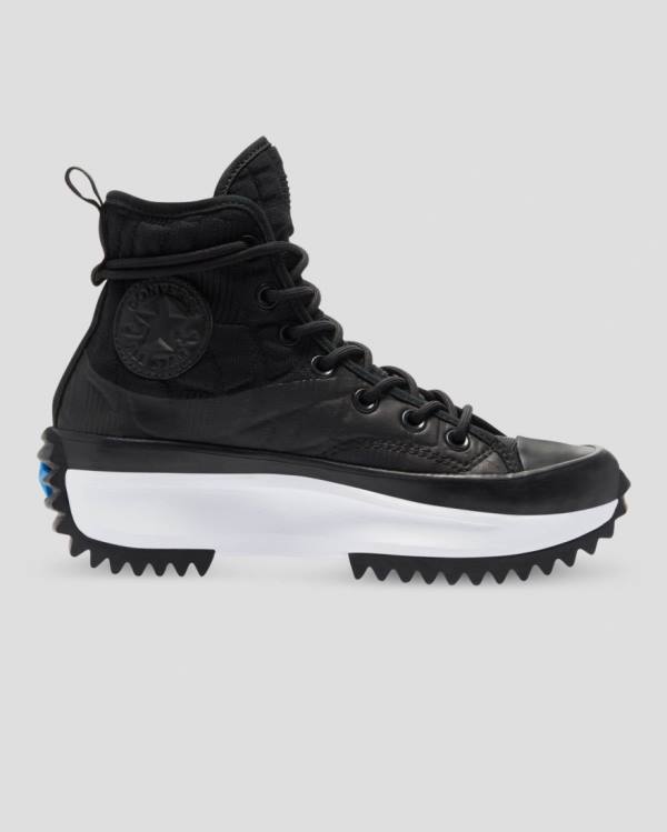 Converse Run Star Hike Platform Digital Explorer High Tops Shoes Black | CV-843YRP