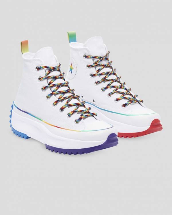 Converse Run Star Hike Pride High Tops Shoes White | CV-140BAM