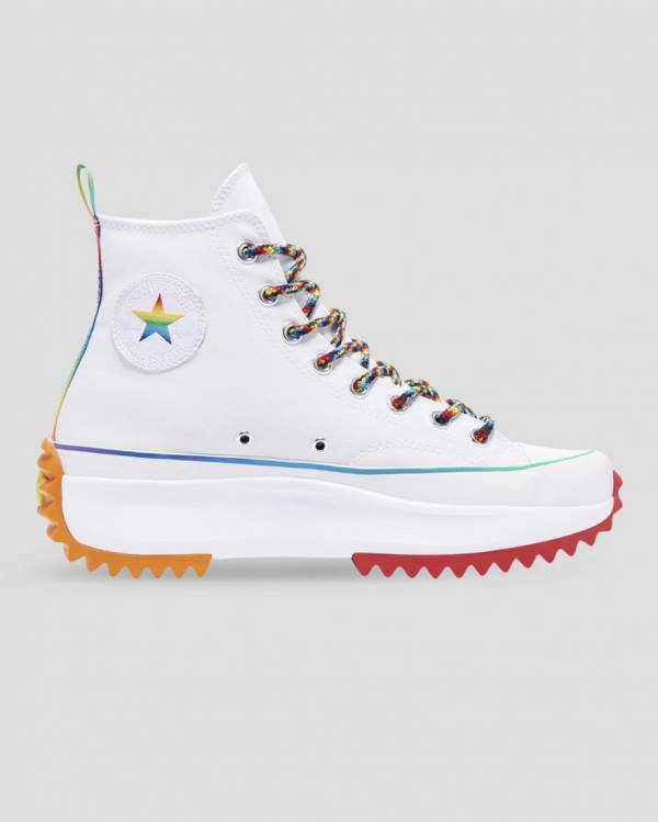 Converse Run Star Hike Pride High Tops Shoes White | CV-140BAM