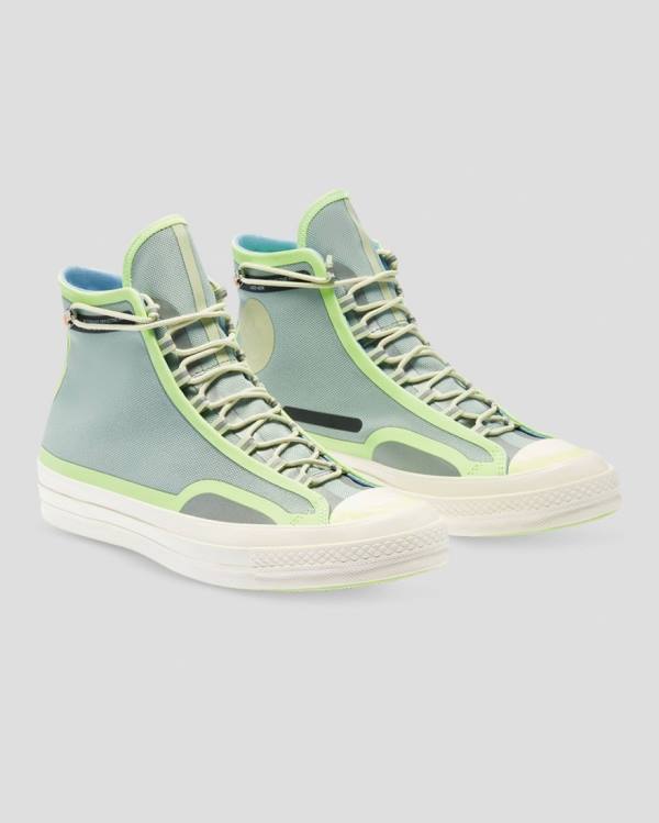 Converse Seam Tape Chuck 70 High Tops Shoes Green | CV-865DNH