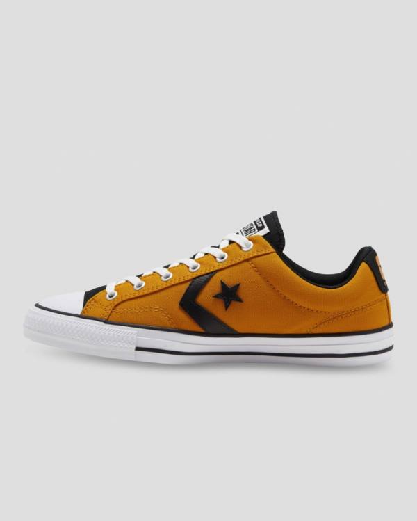 Converse Star Player Low Tops Shoes Yellow Black | CV-472VOX