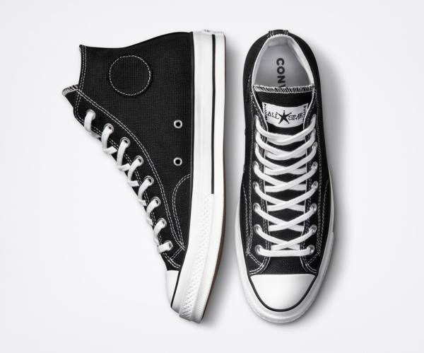 Converse Stussy Chuck 70 High Tops Shoes Black / White | CV-402CBH