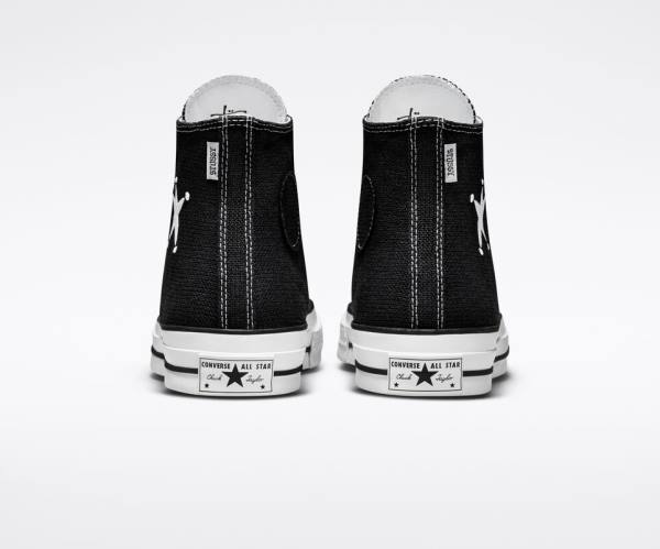 Converse Stussy Chuck 70 High Tops Shoes Black / White | CV-435ILT